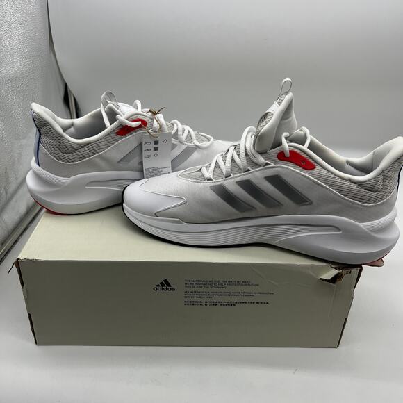 adidas White and Gray Athletic Shoes - Picture 16 of 16